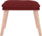 vidaXL - Voetenbank - 45x29,5x35 - cm - stof - wijnrood