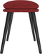 vidaXL - Voetenbank - 45x29,5x35 - cm - stof - wijnrood