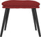 vidaXL - Voetenbank - 45x29,5x35 - cm - stof - wijnrood