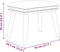 vidaXL - Voetenbank - 45x29,5x35 - cm - stof - wijnrood