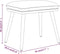 vidaXL - Voetenbank - 45x29,5x35 - cm - stof - zwart