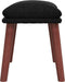 vidaXL - Voetenbank - 45x29,5x35 - cm - stof - zwart