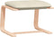 vidaXL - Voetenbank - 51x41x40 - cm - stof - crèmekleurig