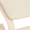 vidaXL - Voetenbank - 51x41x40 - cm - stof - crèmekleurig