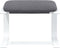 vidaXL - Voetenbank - 51x41x40 - cm - stof - donkergrijs