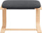 vidaXL - Voetenbank - 51x41x40 - cm - stof - donkergrijs