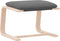 vidaXL - Voetenbank - 51x41x40 - cm - stof - donkergrijs
