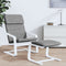 vidaXL - Voetenbank - 51x41x40 - cm - stof - donkergrijs