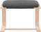 vidaXL - Voetenbank - 51x41x40 - cm - stof - donkergrijs
