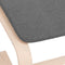 vidaXL - Voetenbank - 51x41x40 - cm - stof - donkergrijs