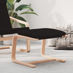 vidaXL - Voetenbank - 51x41x40 - cm - stof - zwart