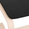 vidaXL - Voetenbank - 51x41x40 - cm - stof - zwart
