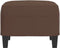 vidaXL - Voetenbank - 60x50x41 - cm - kunstleer - bruin