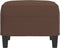 vidaXL - Voetenbank - 60x50x41 - cm - kunstleer - bruin