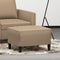 vidaXL - Voetenbank - 60x50x41 - cm - kunstleer - cappuccino