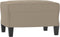 vidaXL - Voetenbank - 60x50x41 - cm - microvezelstof - taupe