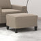 vidaXL - Voetenbank - 60x50x41 - cm - microvezelstof - taupe