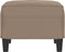 vidaXL - Voetenbank - 60x50x41 - cm - microvezelstof - taupe