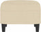 vidaXL - Voetenbank - 60x50x41 - cm - stof - crèmekleurig