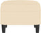 vidaXL - Voetenbank - 60x50x41 - cm - stof - crèmekleurig