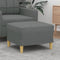 vidaXL - Voetenbank - 60x50x41 - cm - stof - donkergrijs