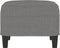 vidaXL - Voetenbank - 60x50x41 - cm - stof - donkergrijs