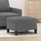 vidaXL - Voetenbank - 60x50x41 - cm - stof - donkergrijs