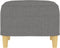 vidaXL - Voetenbank - 60x50x41 - cm - stof - donkergrijs