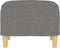 vidaXL - Voetenbank - 60x50x41 - cm - stof - donkergrijs