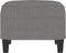 vidaXL - Voetenbank - 60x50x41 - cm - stof - donkergrijs