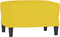vidaXL - Voetenbank - 60x50x41 - cm - stof - geel