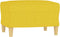 vidaXL - Voetenbank - 60x50x41 - cm - stof - geel