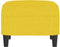 vidaXL - Voetenbank - 60x50x41 - cm - stof - geel