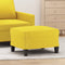vidaXL - Voetenbank - 60x50x41 - cm - stof - geel