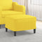 vidaXL - Voetenbank - 60x50x41 - cm - stof - geel