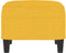 vidaXL - Voetenbank - 60x50x41 - cm - stof - geel
