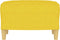 vidaXL - Voetenbank - 60x50x41 - cm - stof - geel