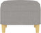 vidaXL - Voetenbank - 60x50x41 - cm - stof - lichtgrijs