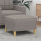 vidaXL - Voetenbank - 60x50x41 - cm - stof - taupe