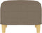 vidaXL - Voetenbank - 60x50x41 - cm - stof - taupe