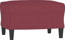 vidaXL - Voetenbank - 60x50x41 - cm - stof - wijnrood