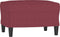 vidaXL - Voetenbank - 60x50x41 - cm - stof - wijnrood