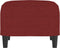 vidaXL - Voetenbank - 60x50x41 - cm - stof - wijnrood