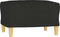 vidaXL - Voetenbank - 60x50x41 - cm - stof - zwart
