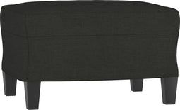 vidaXL - Voetenbank - 60x50x41 - cm - stof - zwart