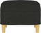 vidaXL - Voetenbank - 60x50x41 - cm - stof - zwart