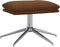 vidaXL - Voetenbank - 60x60x35 - cm - microvezelstof - bruin