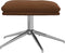 vidaXL - Voetenbank - 60x60x35 - cm - microvezelstof - bruin