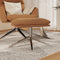 vidaXL - Voetenbank - 60x60x35 - cm - microvezelstof - taupe