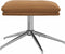 vidaXL - Voetenbank - 60x60x35 - cm - microvezelstof - taupe